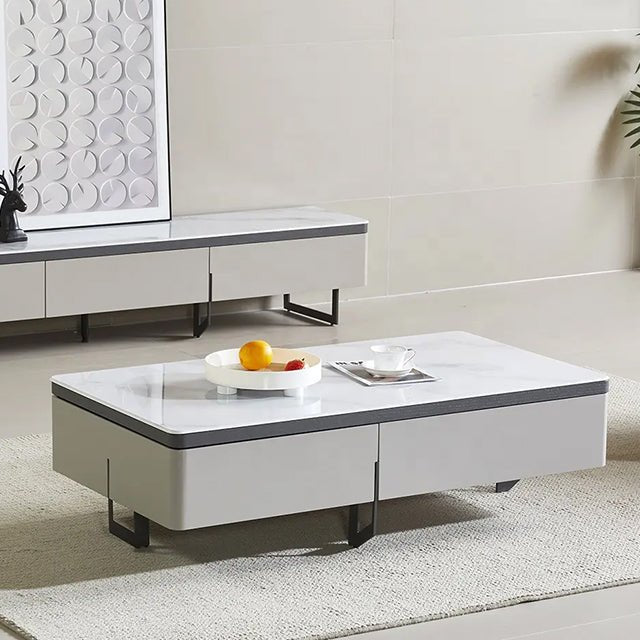 ASTUTE COFFEE TABLE WITH DRAWER - Silver Lake Premium