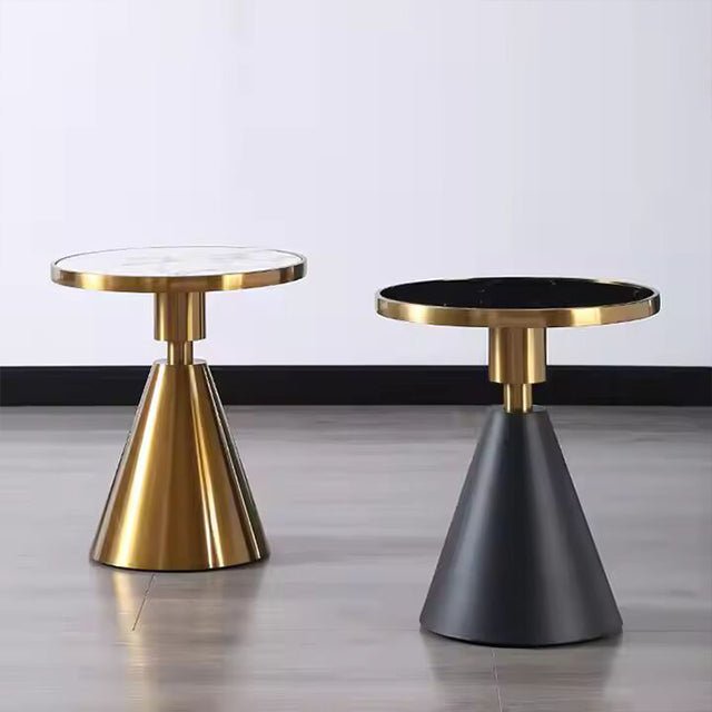 GOLD PYRAMID SIDE TABLE