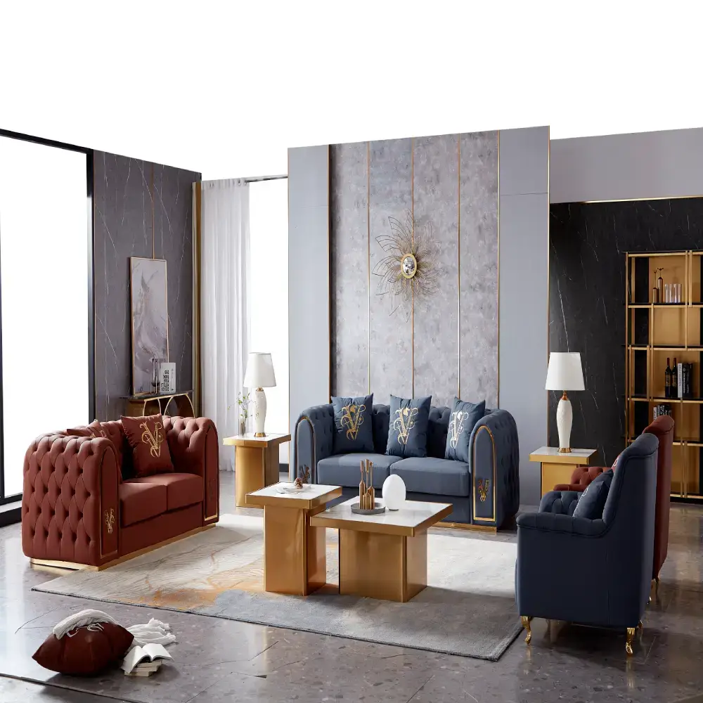 Multi Color Stylish Luxury Sofa Set