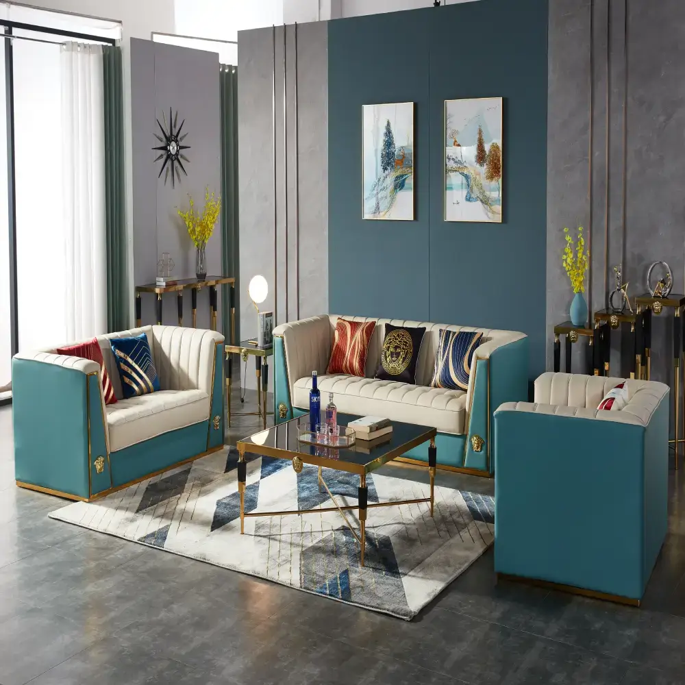 Stylish Luxury leather Sofa Set