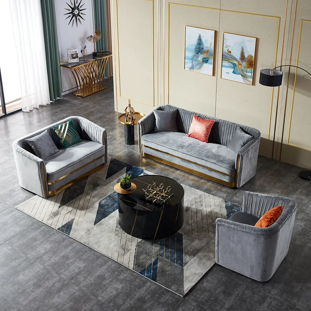 Modern Fancy Italian Sofa Set