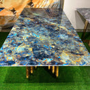 Switch BLUE MARBLE RECTANGULAR DINING TABLE - Silver Lake Premium 2 image
